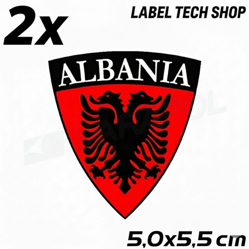 Adesivi stemma albania - 2,