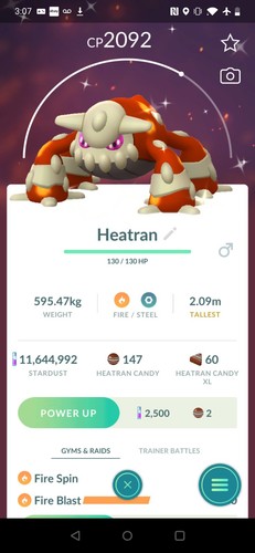 Shiny heatran pokémon trade - shiny,