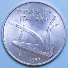 REPUBBLICA ITALIANA 10 LIRE