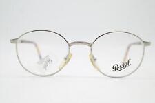 Occhiali vintage Persol MONTY argento marrone montatura ovale eyeglasses
