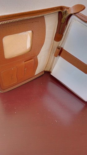 Early vintage leather writing - vintage,