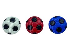 Bottone Bimbo Pallone Calcio Bicolore Resina Gambo Asola 15 Mm S404-1