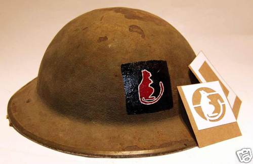 British helmet stencil - helmet, 8th