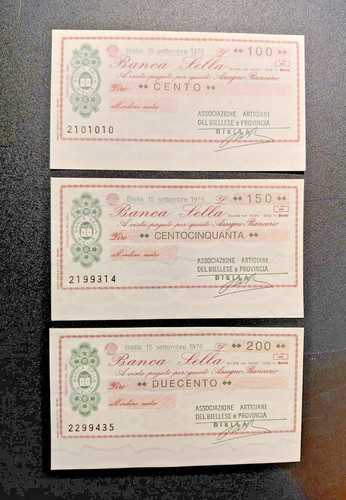 Miniassegni banca sella - miniassegni,