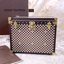 LOUIS VUITTON Damier 1895 baule mini malle chapeaux scatola RARO VIP regalo
