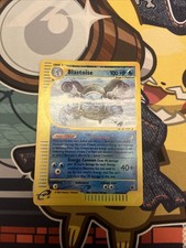 Pokemon Card Blastoise 37/165 Expedition Holo Reverse Eng