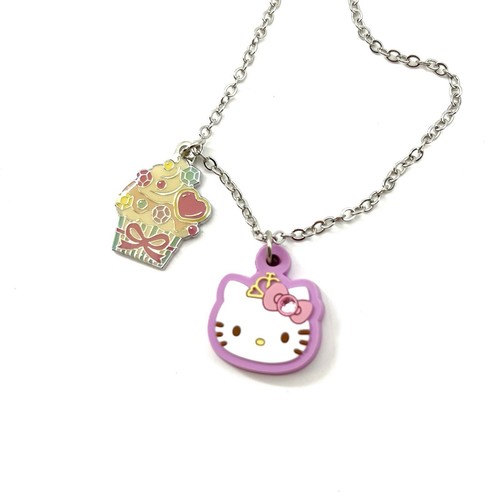 Collana hello kitty - viola, con