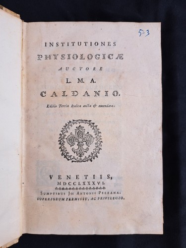 Caldani institutiones - caldani,