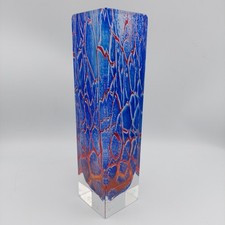 Vaso cobalto vintage murano - vaso,