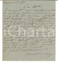 1901 TORINO Giovanni CHEVALLEY su ruinione per lavori alle MOLINETTE