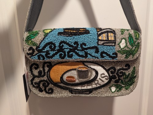 Pochette parigi con perline - pochette,