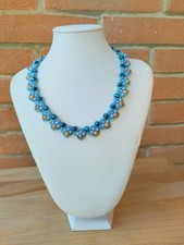 collana uncinetto filo lurex e