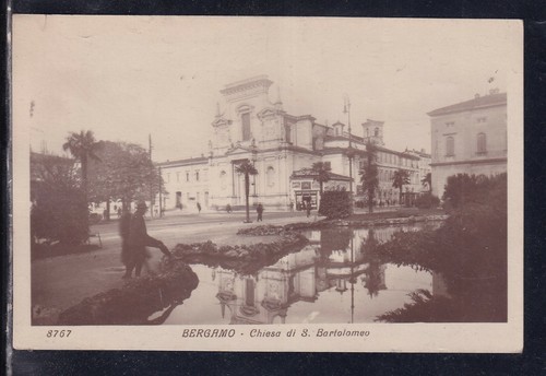 Cartolina bergamo chiesa s - bergamo,