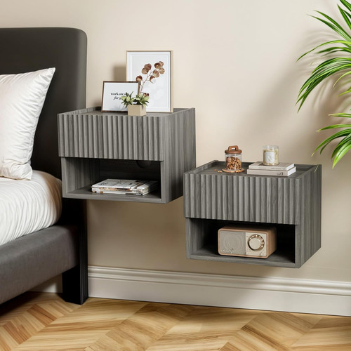 Modern floating nightstand - modern,
