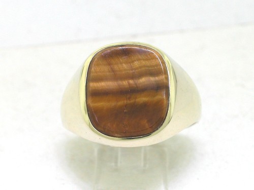 Anello sigillo oro giallo 585