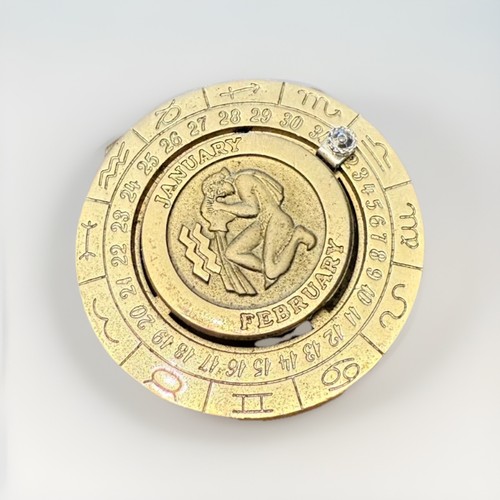 Fermasoldi zodiacale placcato