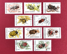 Romania 1996 2 Serie di 10 valori Tematici Insetti Insects non usati CTO