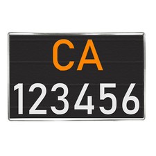 Portatarga Posteriore Acciaio