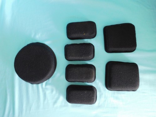Kit pads noirs casque - de,