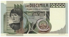 10000 LIRE RITRATTO D'UOMO A