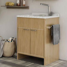 Mobile lavatoio frassino vasca