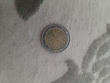 Monete Euro 2 ITALY 2008 L'immagine Mostra La Faccia Nazionale Di Malta.