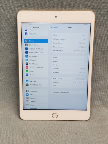 Apple ipad mini - gb, oro