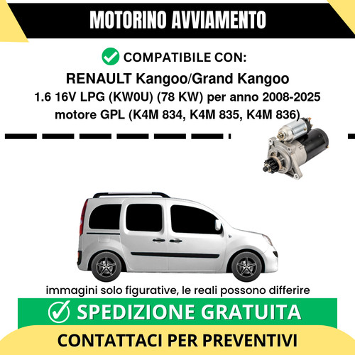 Motorino avviamento renault - avviamento,