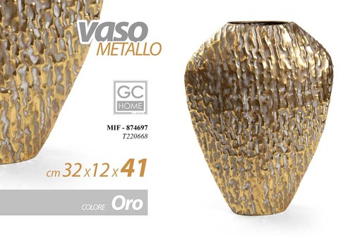 Vaso porta fiori metallo - vaso,
