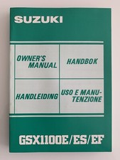 Suzuki GSX 1100 E/ES/EF  libretto uso e manutenzione