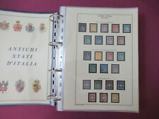 REGNO ITALIA 1851-1949 ALBUM CON FOGLI SENZA TASCHINE VUOTO VEDI 125 FOTO LOTTO