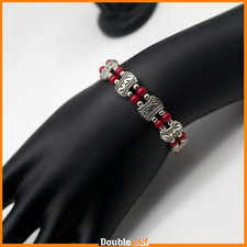 Bracciale tibetano rosso - rosso, uomo