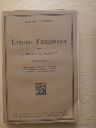 Libro ettore fieramosca ossia - libro,