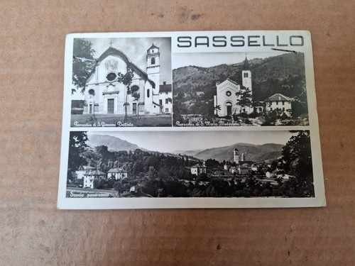 Cartolina sassello 1950 fori - sassello,