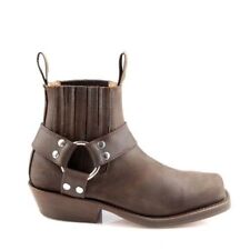 Biker boots marca Buffalo, cuoio colore marrone, taglia 41