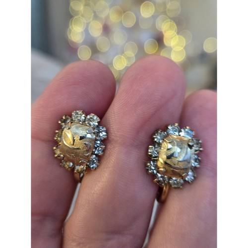 Orecchini vite con strass - con,