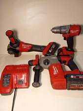 milwaukee m18  brushless kit attrezzi completo di batterie 5 ah18v con caricabat