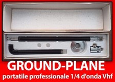 GROUND-PLANE portatile professionale 1/4 d'onda Vhf trasmettitore RX TX antenna