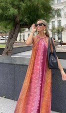 Maxi abito midi Zara stampato