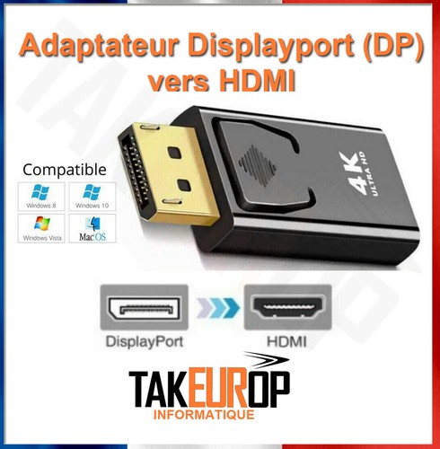Display port mâle vers - display,