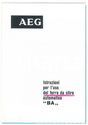 1969 milano ditta aeg - ditta,