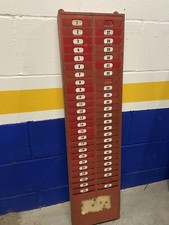 Casellario Porta Cartellini Doppio Vintage Industrial