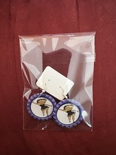 1" Bottle Cap Image Earrings ~