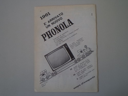 Advertising pubblicità 1961 - pubblicità,