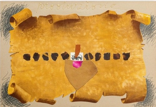 Concetto pozzati anno 1975 - -,