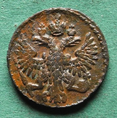 Moneta russia poluschka - moneta, 1751