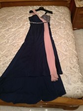 Abito cerimonia donna lungo elegante usato TG.48