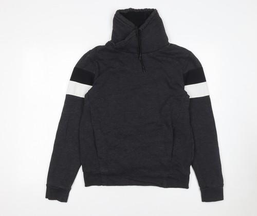 Felpa pullover uomo nera - felpa,