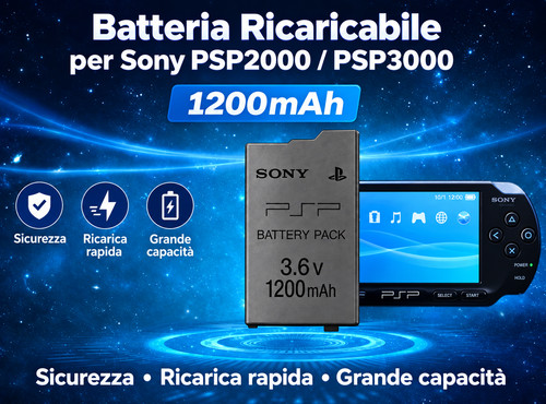 Batteria 1200mah originale - 1200mah,