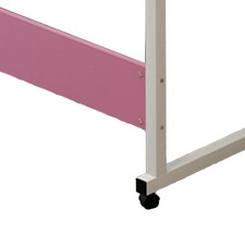 Comodino Sollevabile 60 X 40 cm Forma C Struttura in Metallo Scrivania Mobile Laptop per Casa